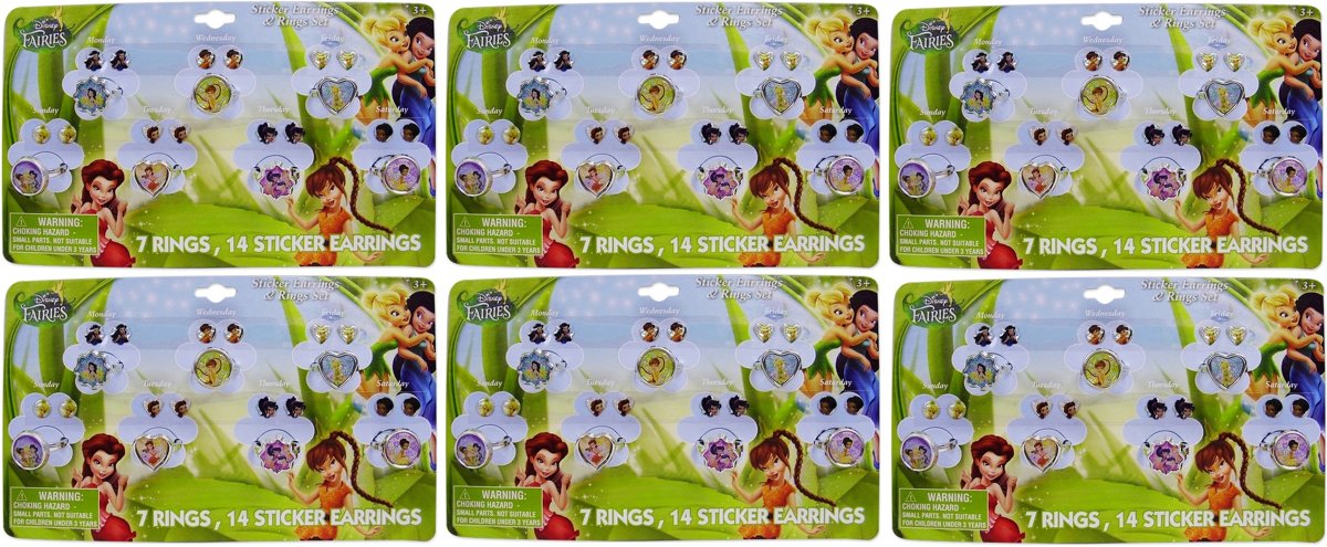 Disney Tinkerbell - Fairies uitdeelcadeautjes | 6 sets